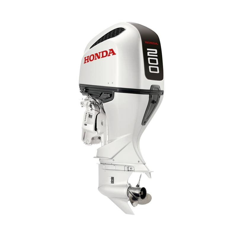 Motor barca Honda BF 200D XCDZ Sporty White cizma lunga 200 CP pornire electrica elice inox cu 3 palete contrarotanta