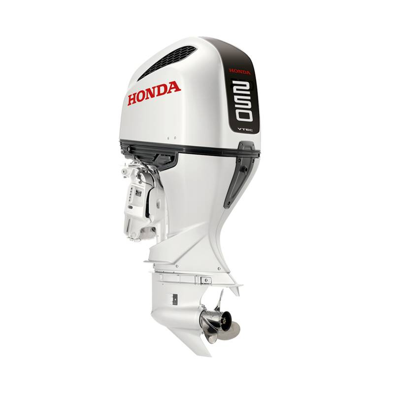 Motor barca Honda BF 250D UCDZ Sporty White cizma extralunga 250 CP pornire electrica elice inox cu 3 palete contrarotanta