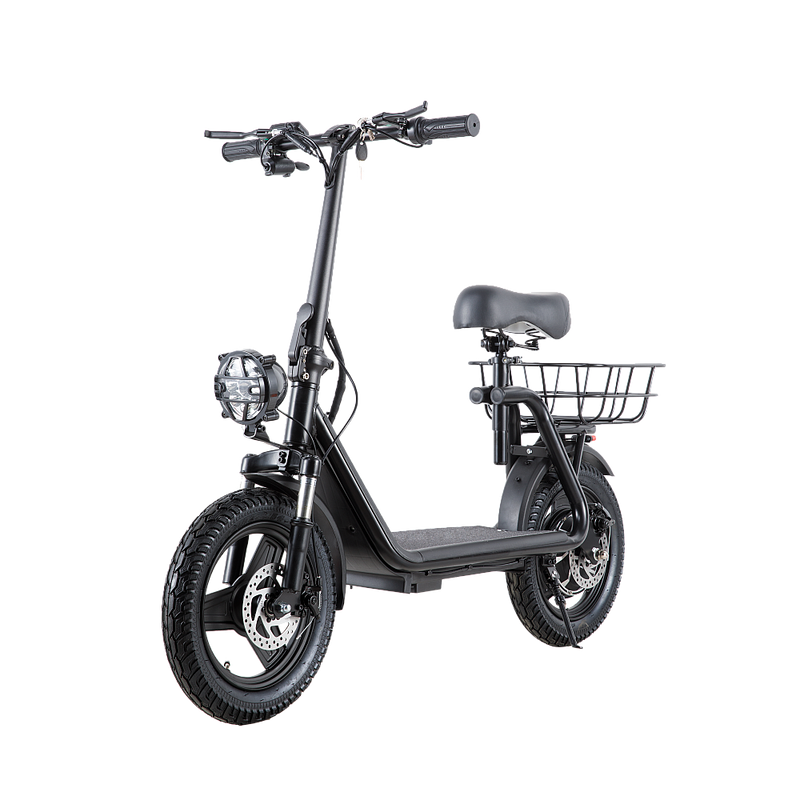 Trotineta electrica RDB JL005-05 putere 500W viteza 25 km/h autonomie 30 km acumulator 48V10Ah roti 14" fara permis
