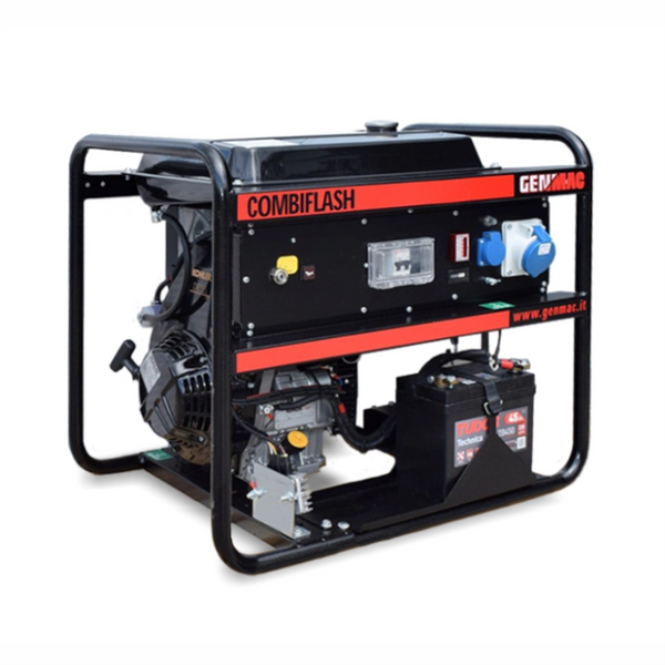 Generator de curent si sudura GENMAC CombiFlash RG181KEO putere maxima 6.1 kVA/230V motor diesel Kohler rezervor 19 L curent sudura 135A