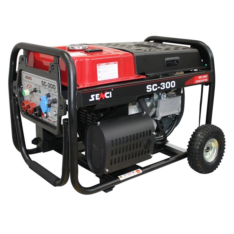 Generator de curent si sudura SENCI SC-300 putere maxima 3.5 kW/230V Benzina rezervor 18 L AVR curent sudura 300A