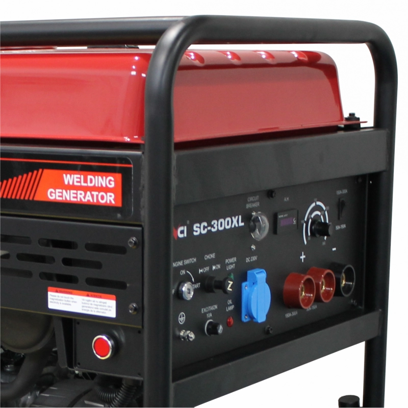 Generator de curent multifunctional 4in1 SC200BF putere maxima 7.5 kW 230V Benzina rezervor 30 L AVR