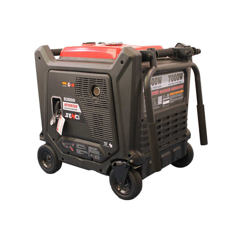 Generator inverter insonorizat SENCI SC8000iE putere maxima 7.5 kW 230V Benzina rezervor 26 L AVR