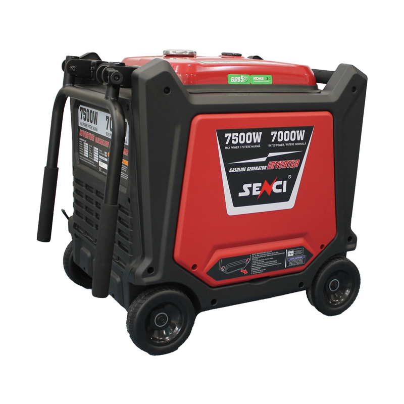 Generator inverter insonorizat SENCI SC8000iE putere maxima 7.5 kW 230V Benzina rezervor 26 L AVR