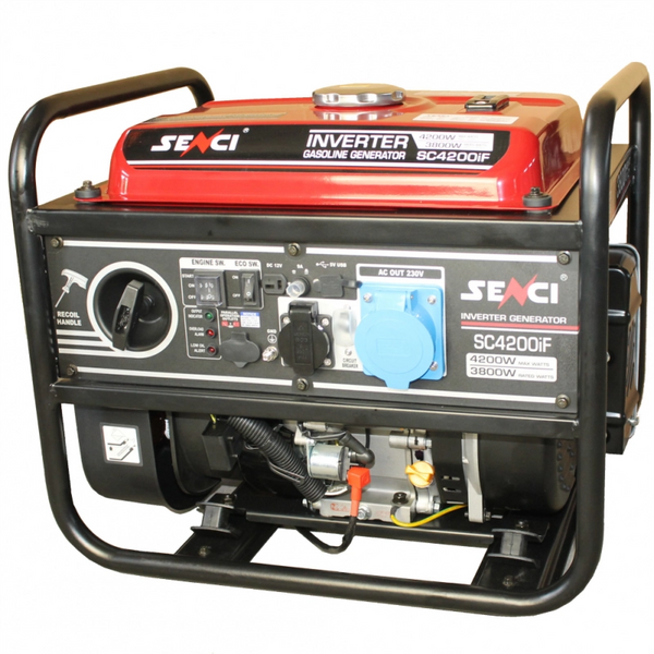 Generator inverter SENCI SC4000iF putere maxima 4.2 kW 230V Benzina rezervor 15 L AVR