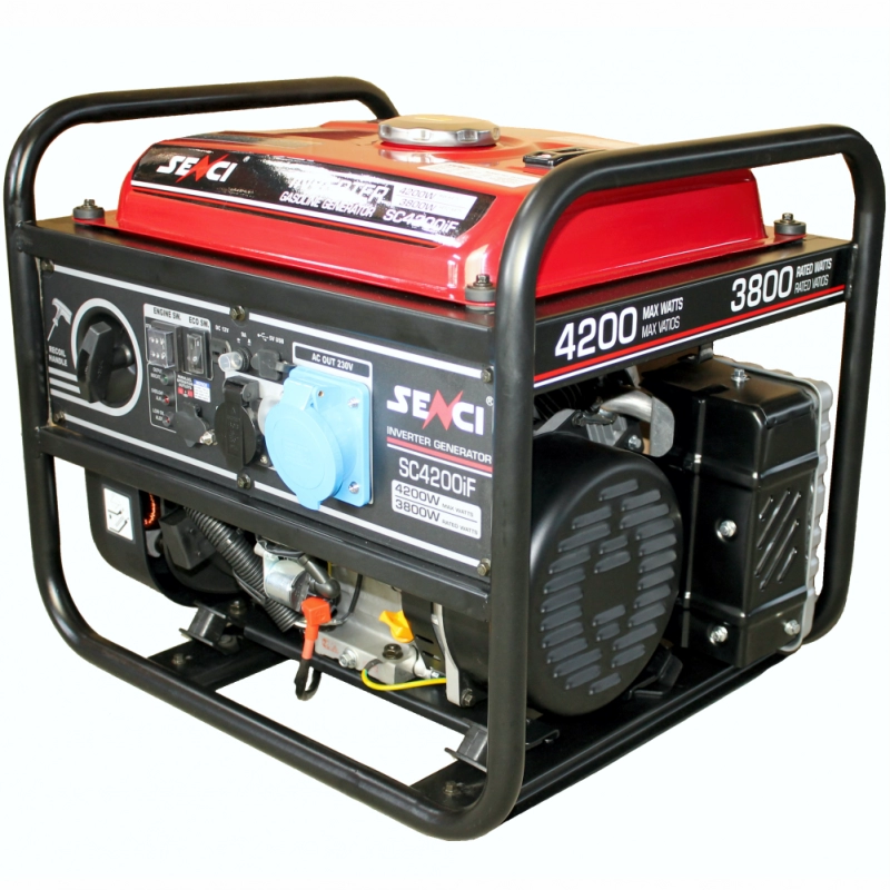 Generator inverter SENCI SC4000iF putere maxima 4.2 kW 230V Benzina rezervor 15 L AVR