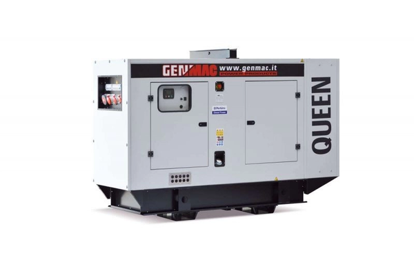 Generator de curent insonorizat GENMAC Qeen G170IS putere maxima 152 kW 400V Diesel rezervor 270 L AVR IVECO