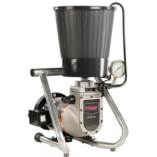 Pompa airless pentru zugravit/vopsit Titan ED 655 Plus SKID putere 1.1 kW 230V presiune max 260 bar debit 1,25 l/min lungime furtun 15 m