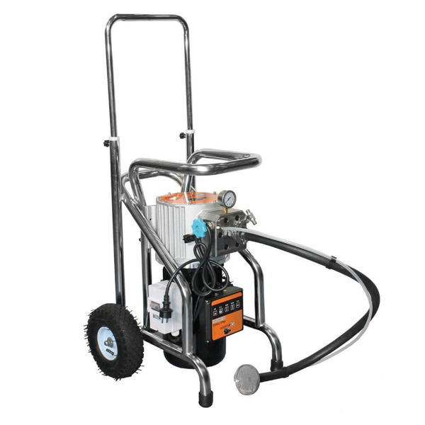 Pompa airless pentru zugravit/vopsit Bisonte PAZ7000/2 CART putere 3.2 kW 230V presiune max 210 bar debit 7 l/min