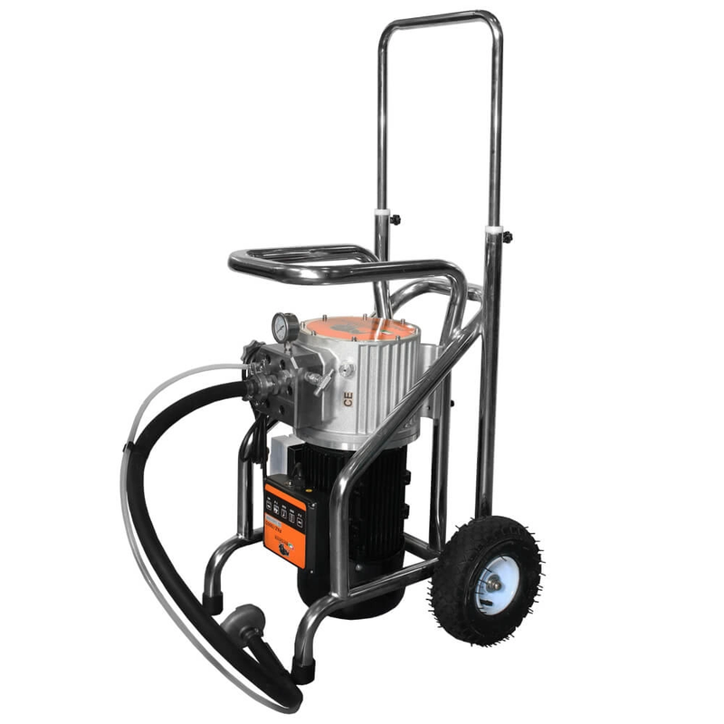 Pompa airless pentru zugravit/vopsit Bisonte PAZ7000/2 CART putere 3.2 kW 230V presiune max 210 bar debit 7 l/min