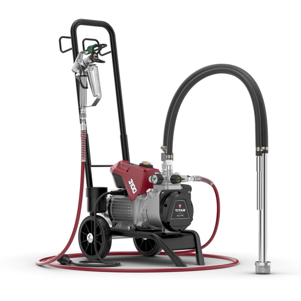 Pompa airless pentru zugravit/vopsit Titan Elite 3100 CART putere 1.3 kW 230V presiune max 250 bar debit 2,6 l/min lungime furtun 15 m