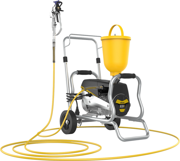Pompa airless pentru zugravit/vopsit Wagner SF23plus Enamel CART putere 1.3kW 230V presiune max 250 bar debit 2,6 l/min lungime furtun 7,5 m