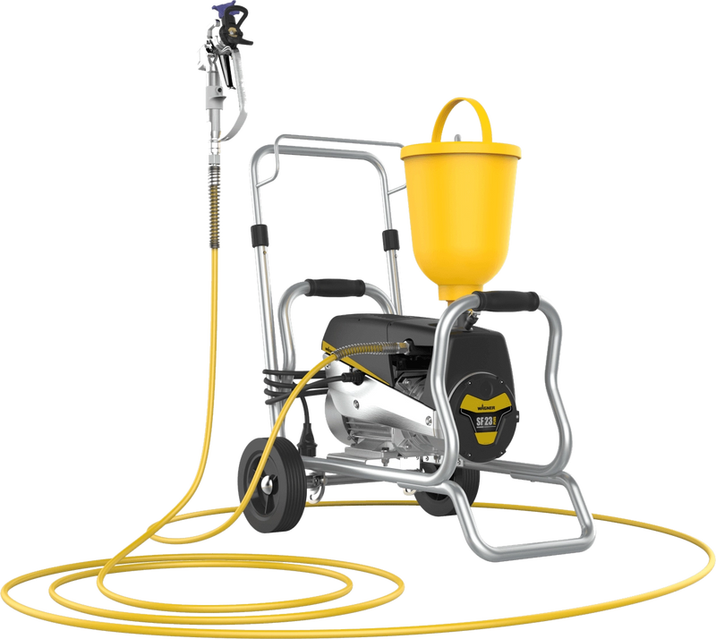 Pompa airless pentru zugravit/vopsit Wagner SF23plus Enamel CART putere 1.3kW 230V presiune max 250 bar debit 2,6 l/min lungime furtun 7,5 m