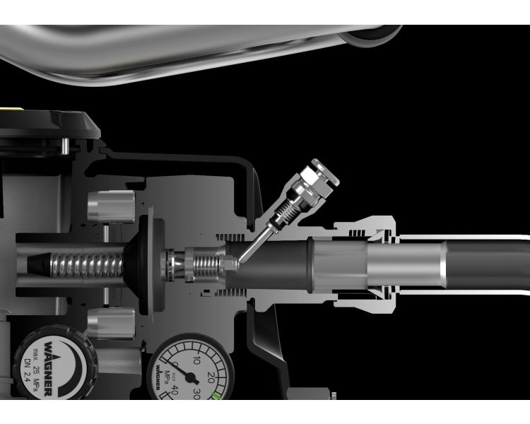 Pompa airless pentru zugravit/vopsit Wagner SuperFinish 23 Plus (AL) TempSpray CART putere 1.3 kW 230V presiune max 250 bar debit 2,6 l/min