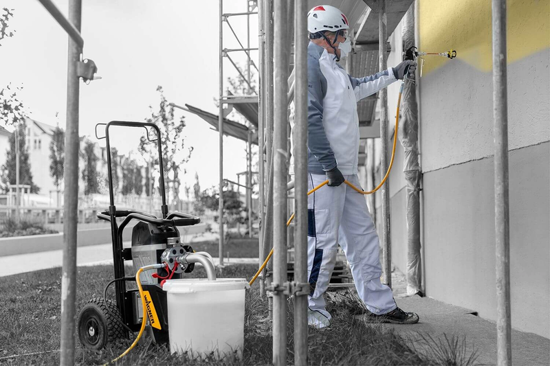 Pompa airless pentru zugravit/vopsit Wagner SF33 PLUS SprayPack CART putere 2.2 kW 230V presiune max 250 bar debit 4,3 l/min lungime furtun 60 m