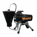 Pompa airless pentru zugravit/vopsit Bisonte PAZ20X SKID putere 1.1 kW 230V presiune max 200 bar debit 2 l/min lungime furtun 60 m include cuva material 6 L