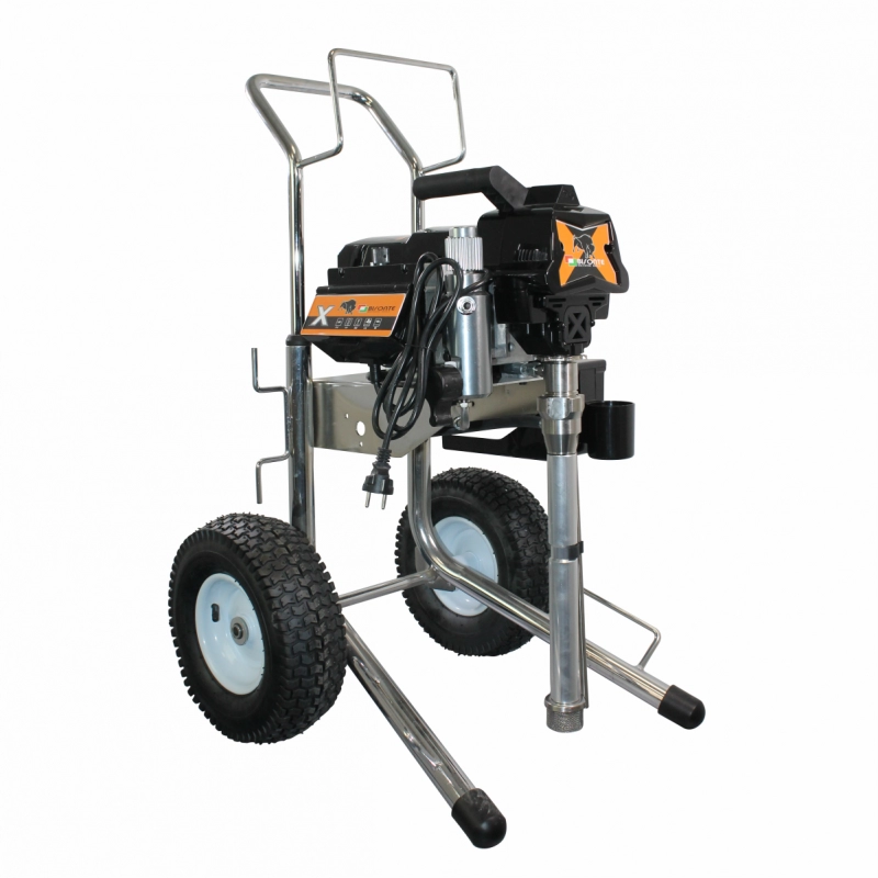 Pompa airless pentru zugravit/vopsit Bisonte PAZ28X CART putere 2.2 kW 230V presiune max 227 bar debit 2,8 l/min lungime furtun 60 m