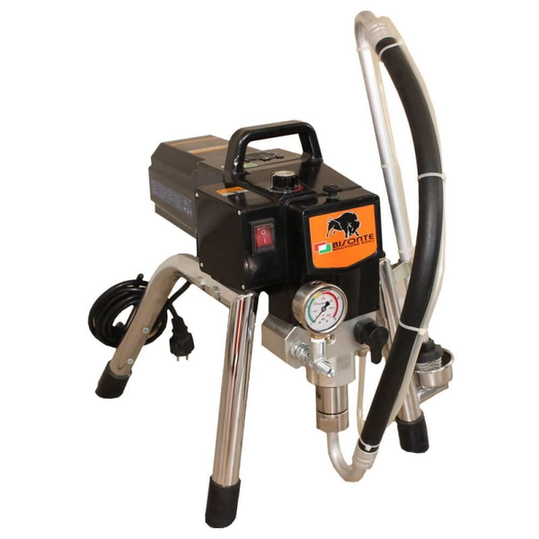 Pompa airless pentru zugravit/vopsit Bisonte PAZ6321 SKID putere 1.3 kW 230V presiune max 210 bar debit 2,2 l/min lungime furtun 30 m