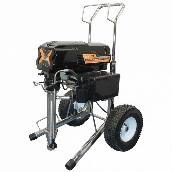 Pompa airless pentru zugravit/vopsit Bisonte PAZ81X CART putere 4,5 kW 230V presiune max 227 bar debit 8 l/min lungime furtun 90 m