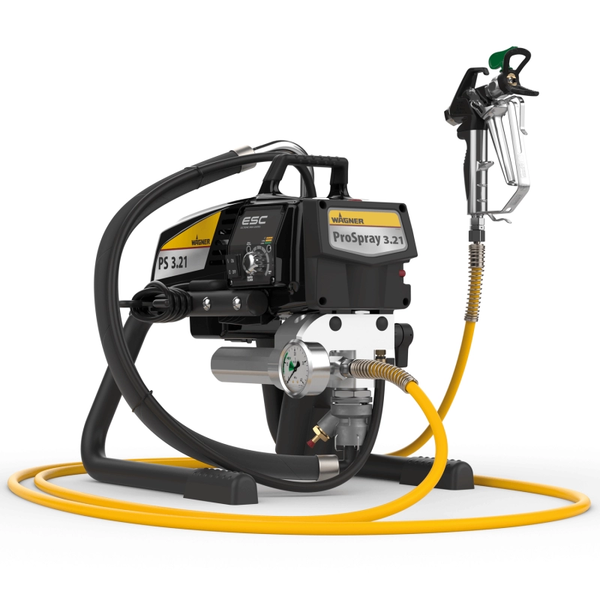 Pompa airless pentru zugravit/vopsit Wagner ProSpray 3.21 HEA Spraypack SKID putere 1.03 kW 230V presiune max 221 bar debit 2 l/min lungime furtun 15 m