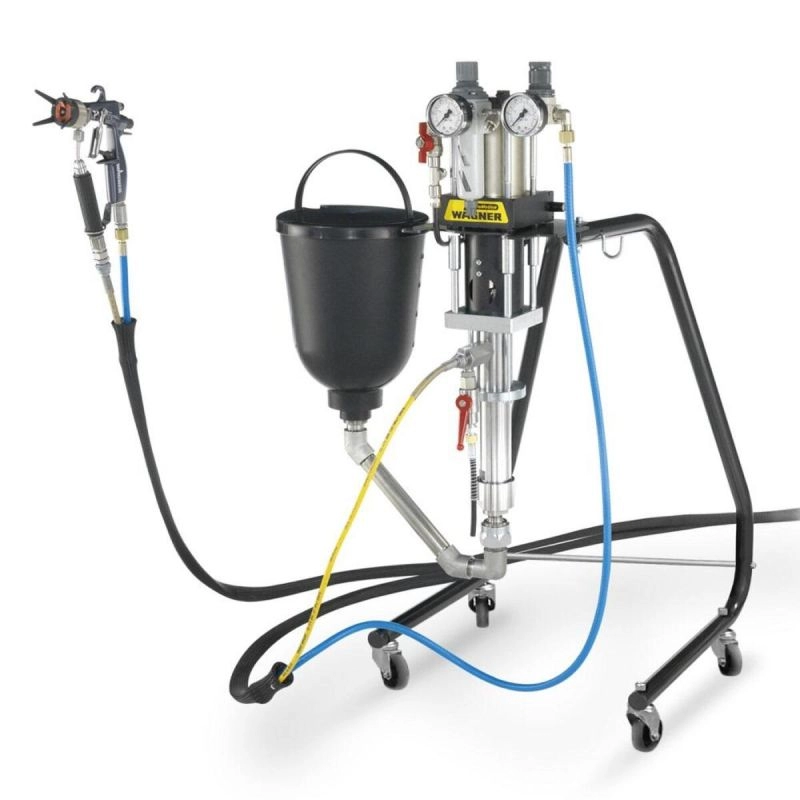 Pompa AirCoat pentru zugravit/vopsit Wagner FineFinish 20-30 Spraypack Stand 230V presiune max 280 bar debit 1,8 l/min lungime furtun 7,5 m