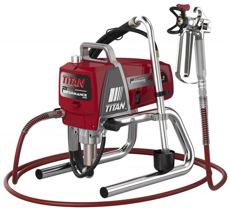 Pompa airless pentru zugravit/vopsit Titan Performance 460ESK Premium SKID putere 0.9 kW 230V presiune max 207 bar debit 1,8 l/min lungime furtun 15 m