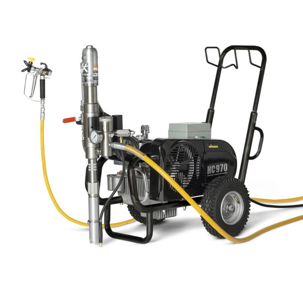 Pompa airless Wagner HeavyCoat 970 E Spraypack/400V CART putere 7.48 kW 400V presiune max 250 bar debit 10 l/min