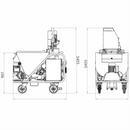Masina de tencuit Imer Koine 4 EVO 400V debit 22 l/min materiale preamestecate