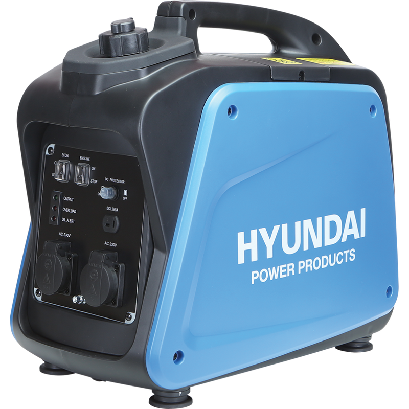 Generator de curent tip inverter Hyundai HY2000XS putere maxima 2 kW benzina rezervor 4.1 L 230V
