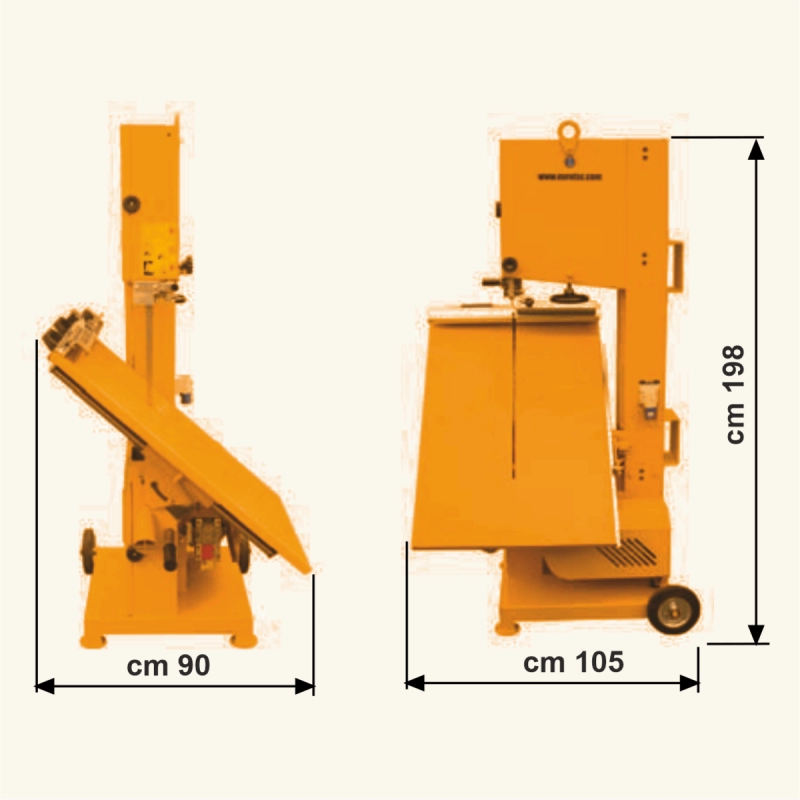 Masina de taiat BCA BISONTE TSC650 230V 1,85 KW inaltime maxima de taiere 65 cm