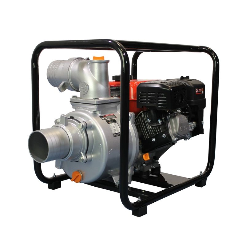 Motopompa apa semicurata BISONTE BTA-MP100 motor 7.5 CP diametru 100 mm debit maxim 80 mc/h inaltime refulare 28 m adancime aspiratie 7 m