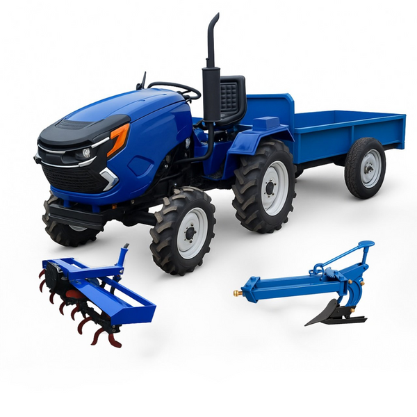 Tractor Heimdall PTHM-22-4 motor 22 CP diesel + Remorca + Plug + Freza