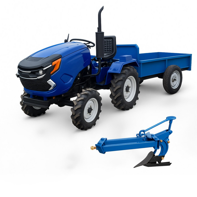 Tractor Heimdall PTHM-22-2 motor 22 CP diesel + Remorca 1500 kg + Plug Reglabil