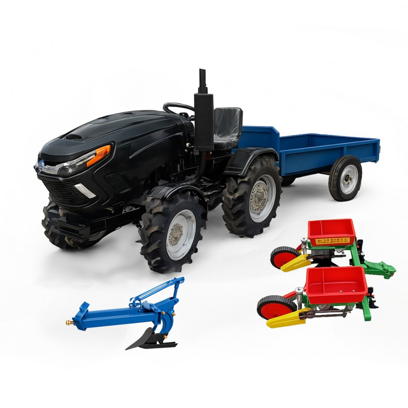 Tractor Heimdall PTHM-22-21 motor 22 CP diesel + Remorca 1500 kg + Plug + Semanatoare de porumb cu fertilizare