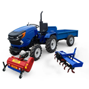 Tractor Heimdall PTHM-22-7 motor 22 CP diesel + Remorca 1500 kg + Freza + Tocator iarba / vegetatie