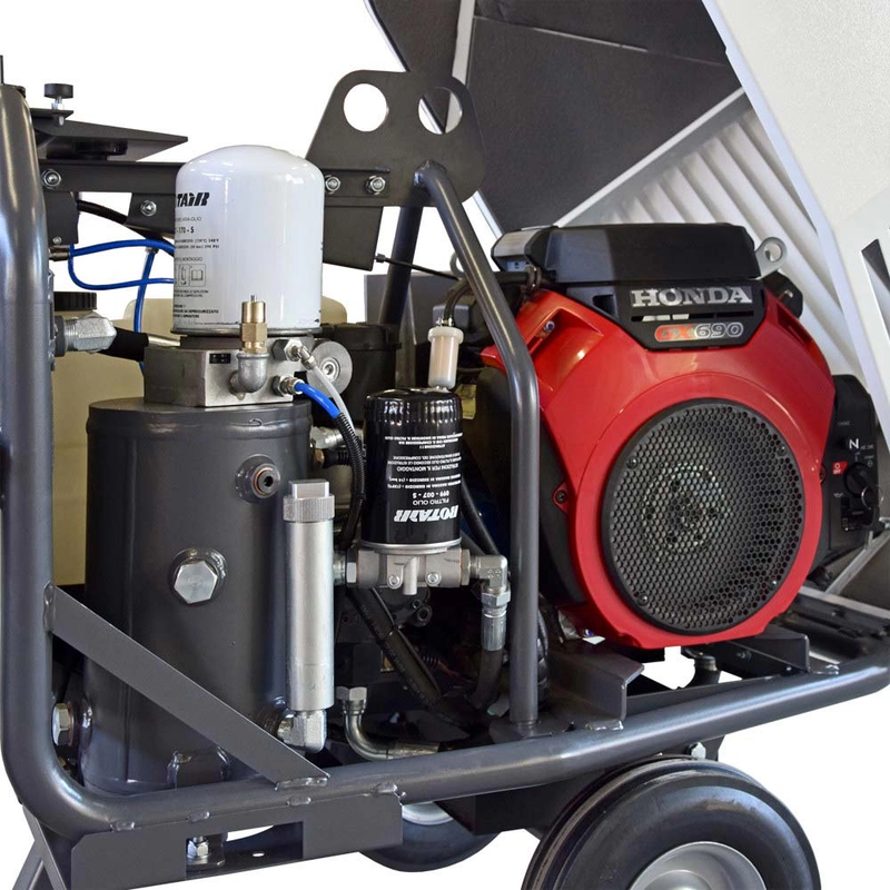 Motocompresor ROTAIR VRK 20 AE presiune 6 bar debit 1900 l/min motor Honda GX 690 22.5 CP