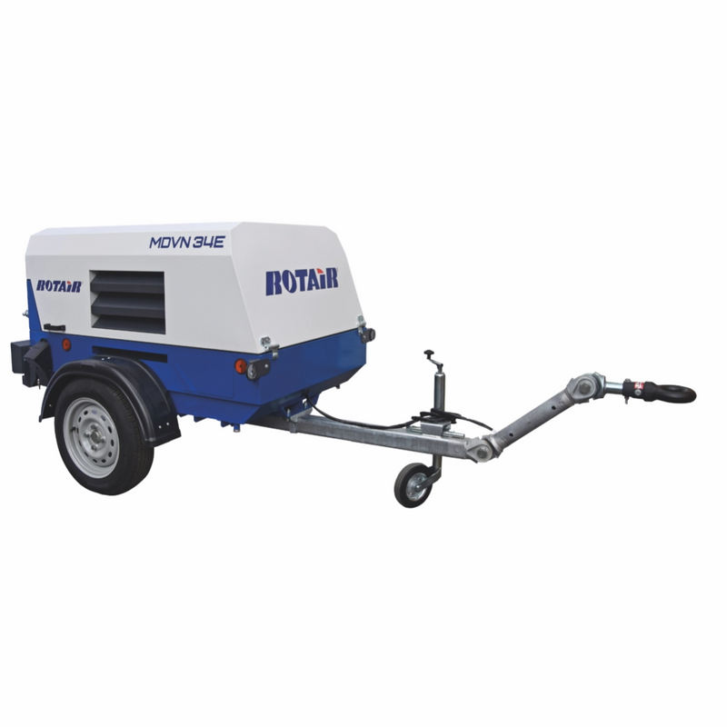 Motocompresor ROTAIR MDVN 34E debit 3400l/min presiune 7 bar motor electric Siemens 25 KW