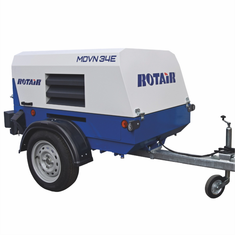 Motocompresor ROTAIR MDVN 34E debit 3400l/min presiune 7 bar motor electric Siemens 25 KW