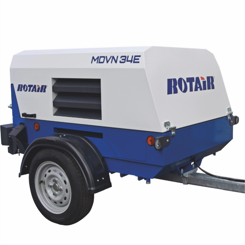 Motocompresor ROTAIR MDVN 34E debit 3400l/min presiune 7 bar motor electric Siemens 25 KW