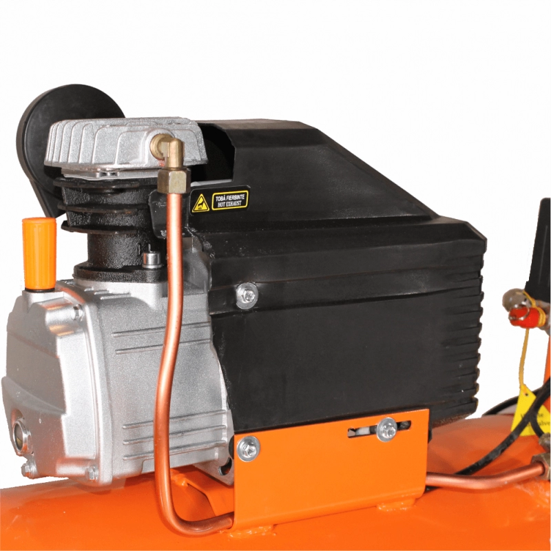 Compresor de aer cu piston BISONTE SF020-100 cu ulei debit 187 l/min presiune 8 bar 230V motor 2 CP