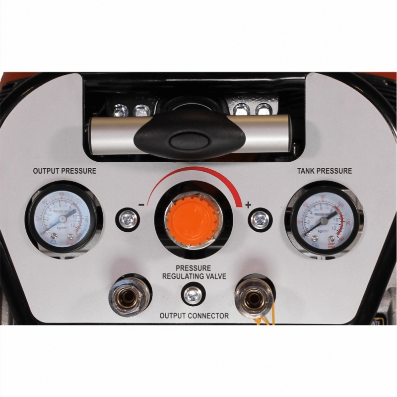 Compresor de aer cu piston BISONTE SC020-015 fara ulei debit 206 l/min presiune 8 bar 230V motor 2 CP