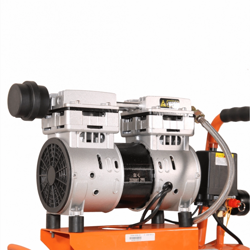 Compresor de aer cu piston BISONTE SC012-025 fara ulei debit 168 l/min presiune 8 bar 230V motor 1,2 CP