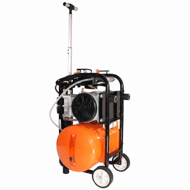 Compresor de aer cu piston BISONTE SC012-015 fara ulei debit 168 l/min presiune 8 bar 230V motor 1,2 CP