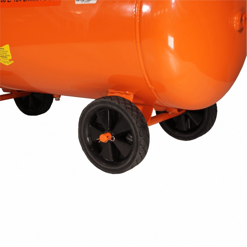 Compresor de aer cu piston BISONTE SC024-100 fara ulei debit 336 l/min presiune 8 bar 230V motor 1,2 CP