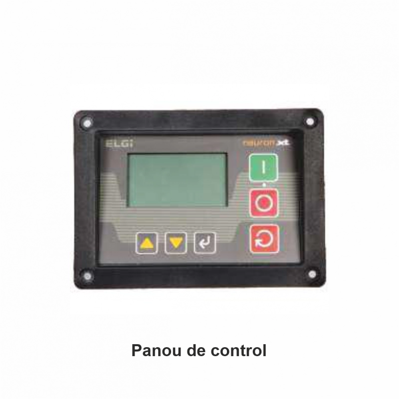 Compresor electric cu surub ELGI EN5 presiune 7 bar debit 0.74 mc/min putere 5.5kW/400V uscator rezervor 270L inclus