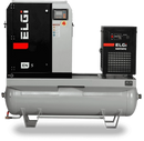 Compresor electric cu surub ELGI EN7 presiune 7 bar debit 1.13 mc/min putere 7.5kW/400V uscator rezervor 270L inclus