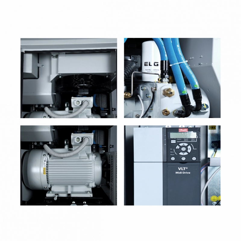 Compresor electric cu surub ELGI EN 05 presiune 9.5 bar debit 0.62 mc/min putere 5.5kW/400V