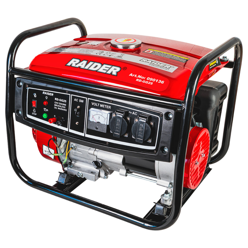 Generator de curent RAIDER RD-GG25 putere 2.8 kW/230V benzina rezervor 12 L