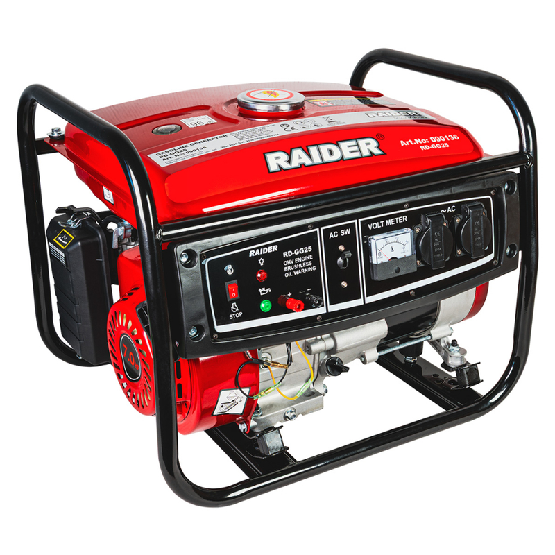 Generator de curent RAIDER RD-GG25 putere 2.8 kW/230V benzina rezervor 12 L