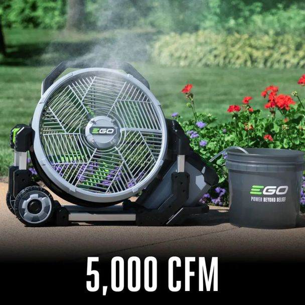 Ventilator cu racire prin evaporare Ego Power FN1800E max 7000 m3/h fara acumulator 56 V